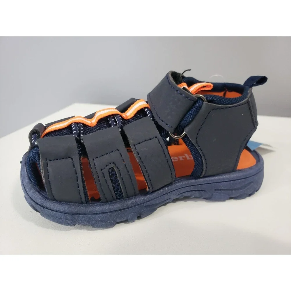 NEW SZ 6 Fisherman Prewalk Walking Baby Sandal Ankle Strap Infant Boy Closed Toe